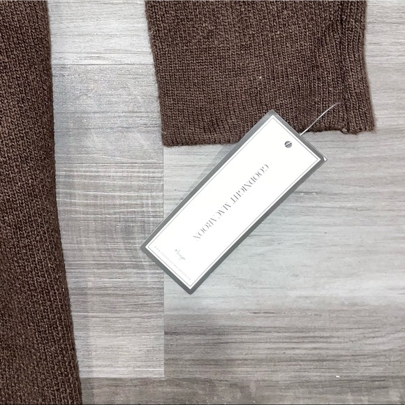 Goodnight Macaroon brown cardigan sweater NWT - Picture 2 of 5